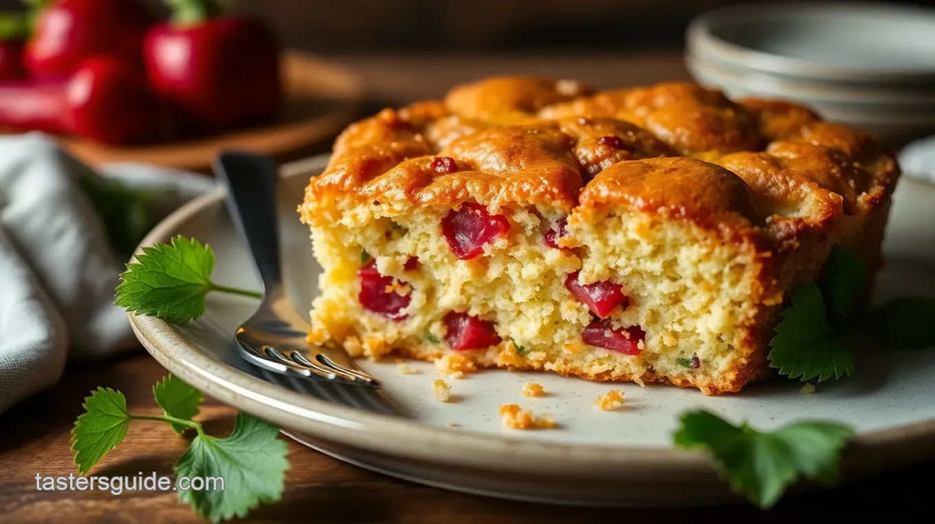 Upside-Down Rhubarb Cake