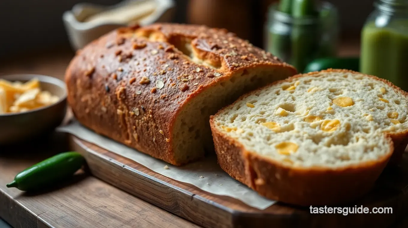 Bake Jalapeno Cheddar Sourdough Bread