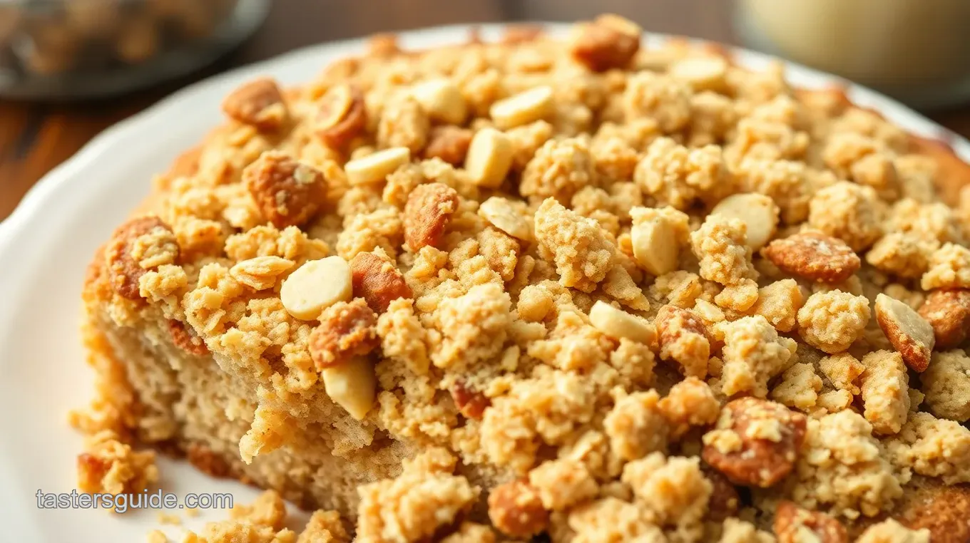 Oatmeal Streusel Coffee Cake