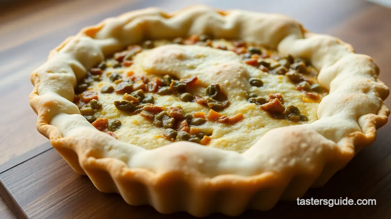 Savory Lentil Pie with Flaky Crust