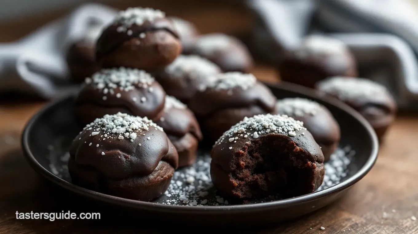 Baked Chocolate Bouchons: Chewy Delights