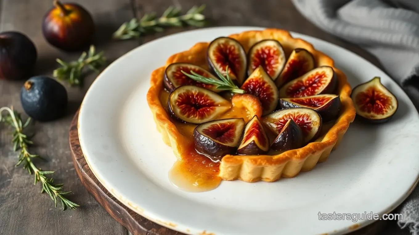 Baked Fig Tart with Rosemary & Honey