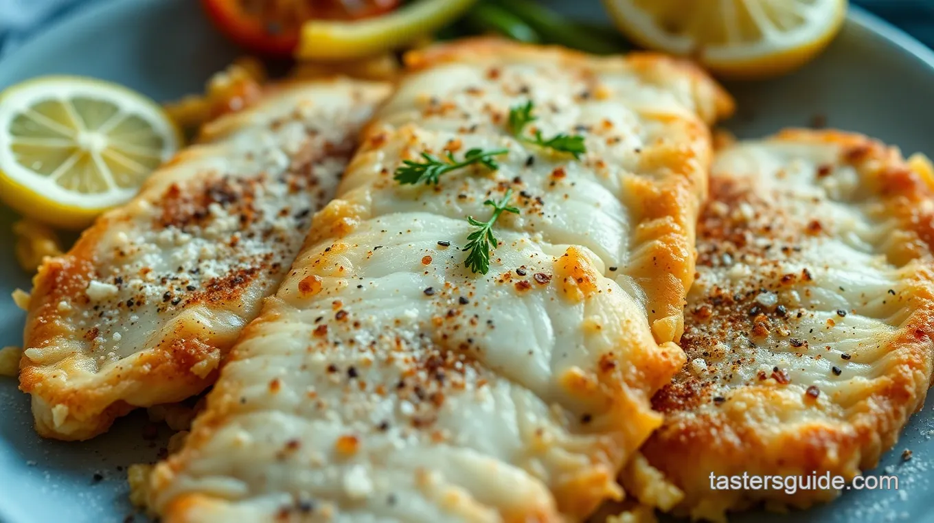 Crispy Pan-Fried Walleye Pike with Lemon Butter Sauce