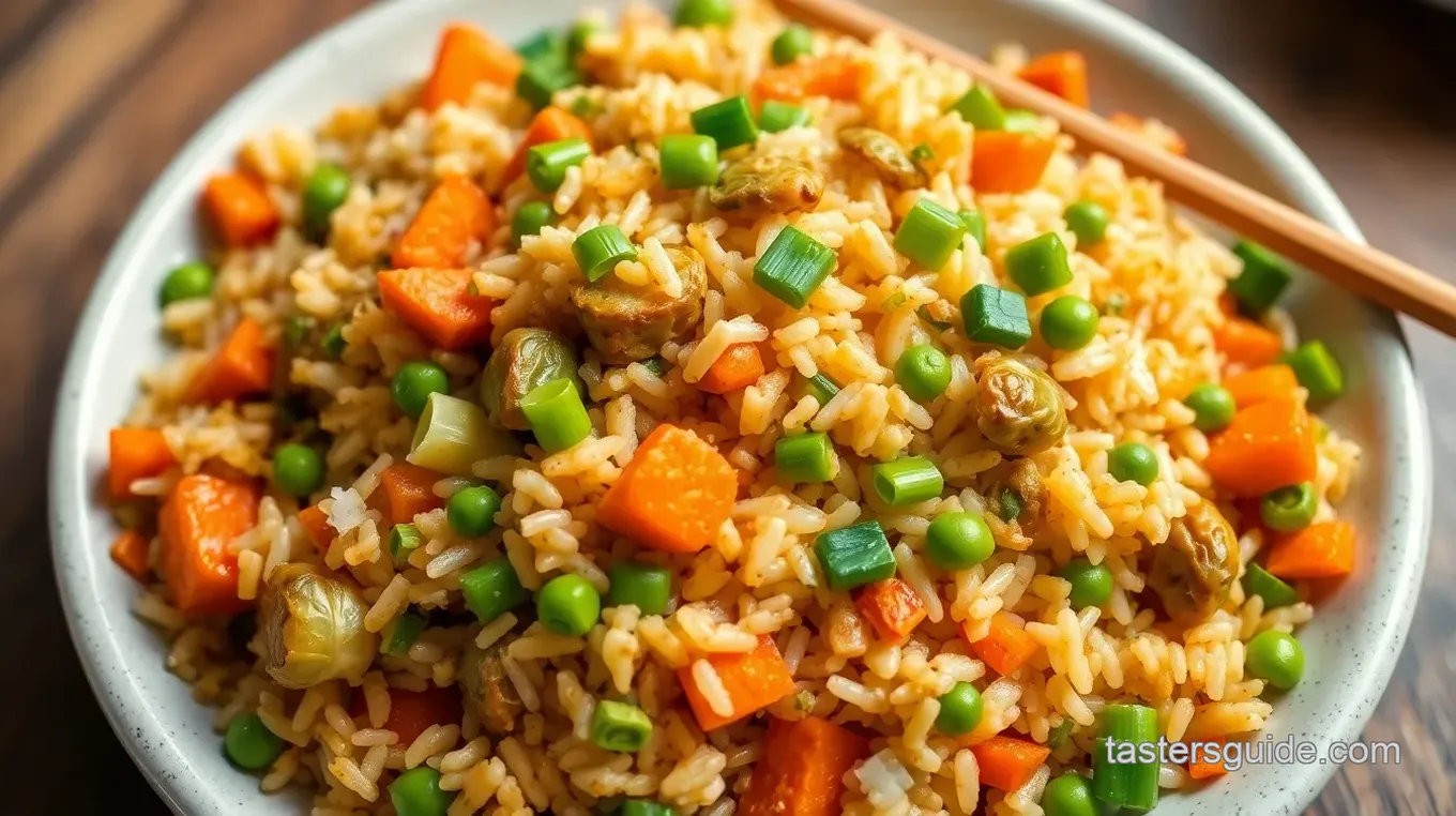 Crispy Brussels Sprout Fried Rice