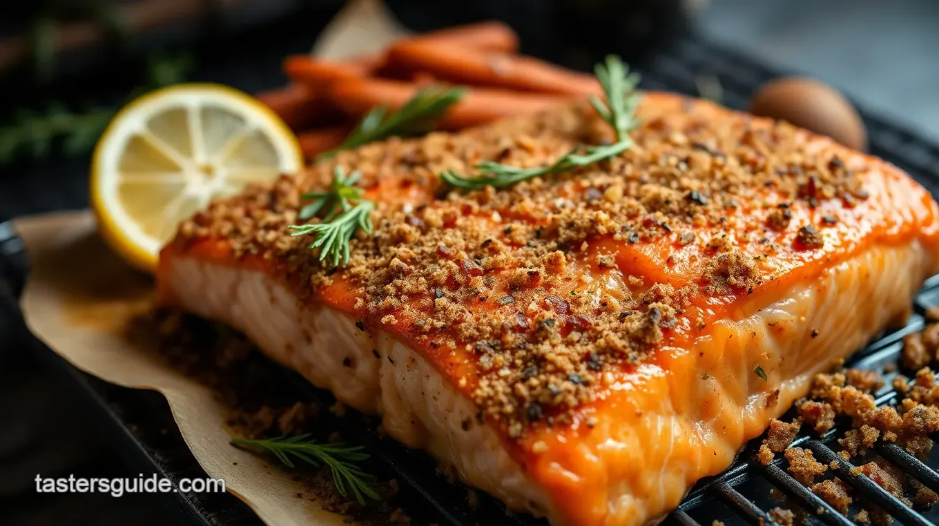 Savory Grilled Salmon with Delightful Rub