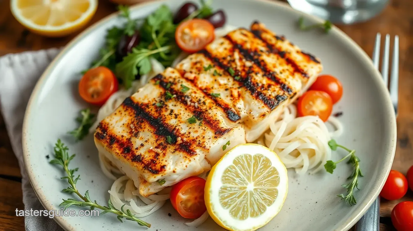 Grilled Fish Nicoise Salad