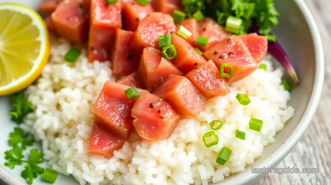 Ahi Cubes Recipe