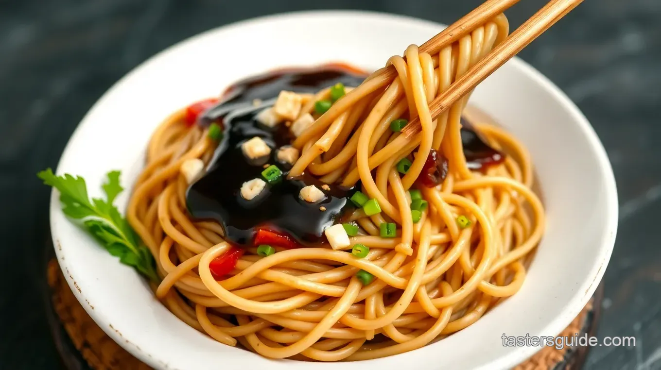 Soy Sauce and Sesame Soba Noodles