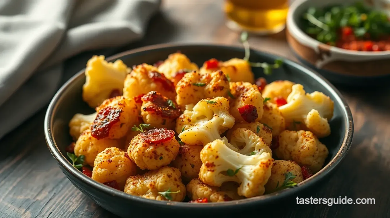 Roast Cauliflower with Unique Spices