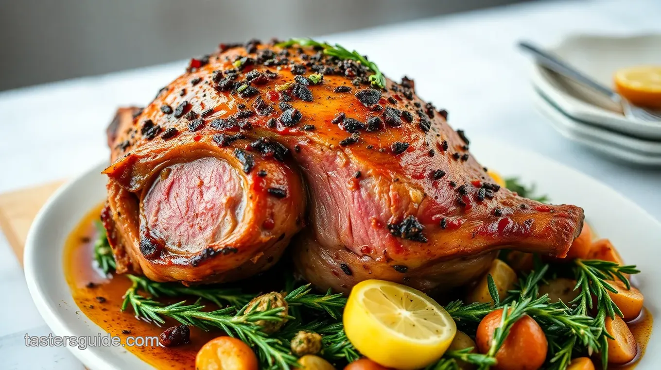 Herb Crusted Leg of Lamb