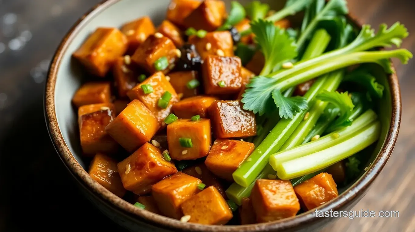 Celery Stir Fry with Tempeh