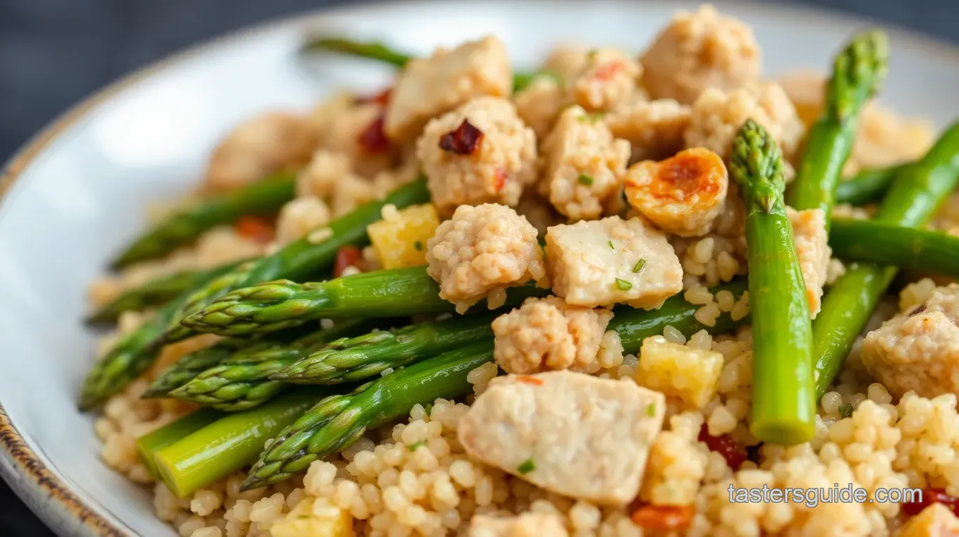 Asparagus and Turkey Quinoa Bowl