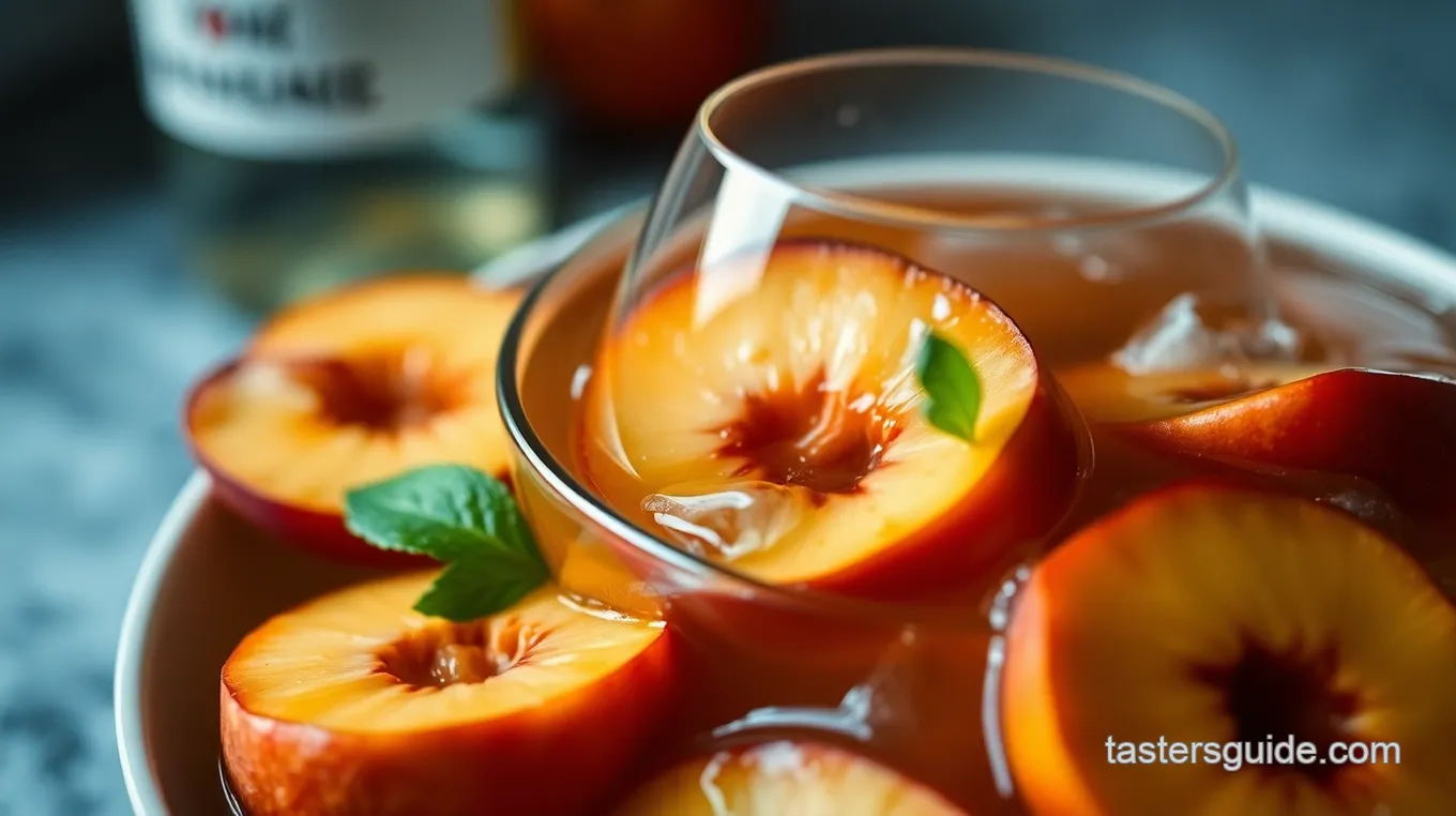 Simple & Delicious Peach Sangria Recipe