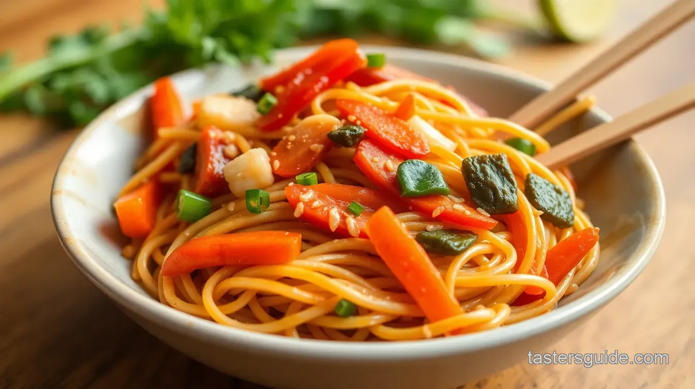 Quick Stir-Fried Maruchan Noodles with Veggies