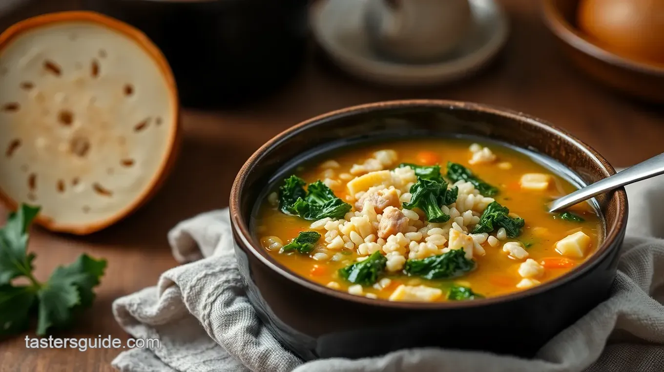 Stovetop Turkey Rice Soup with Kale