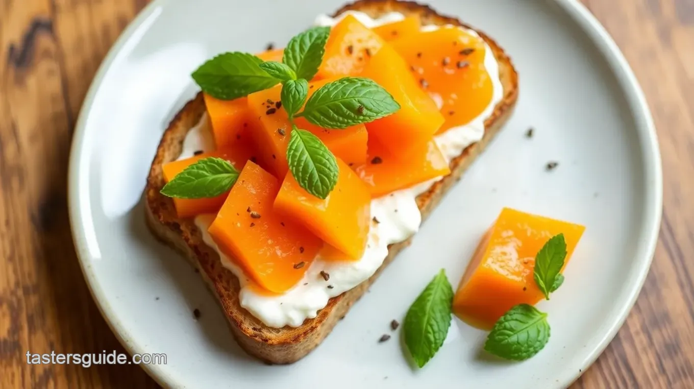 Central American Papaya Sandwich