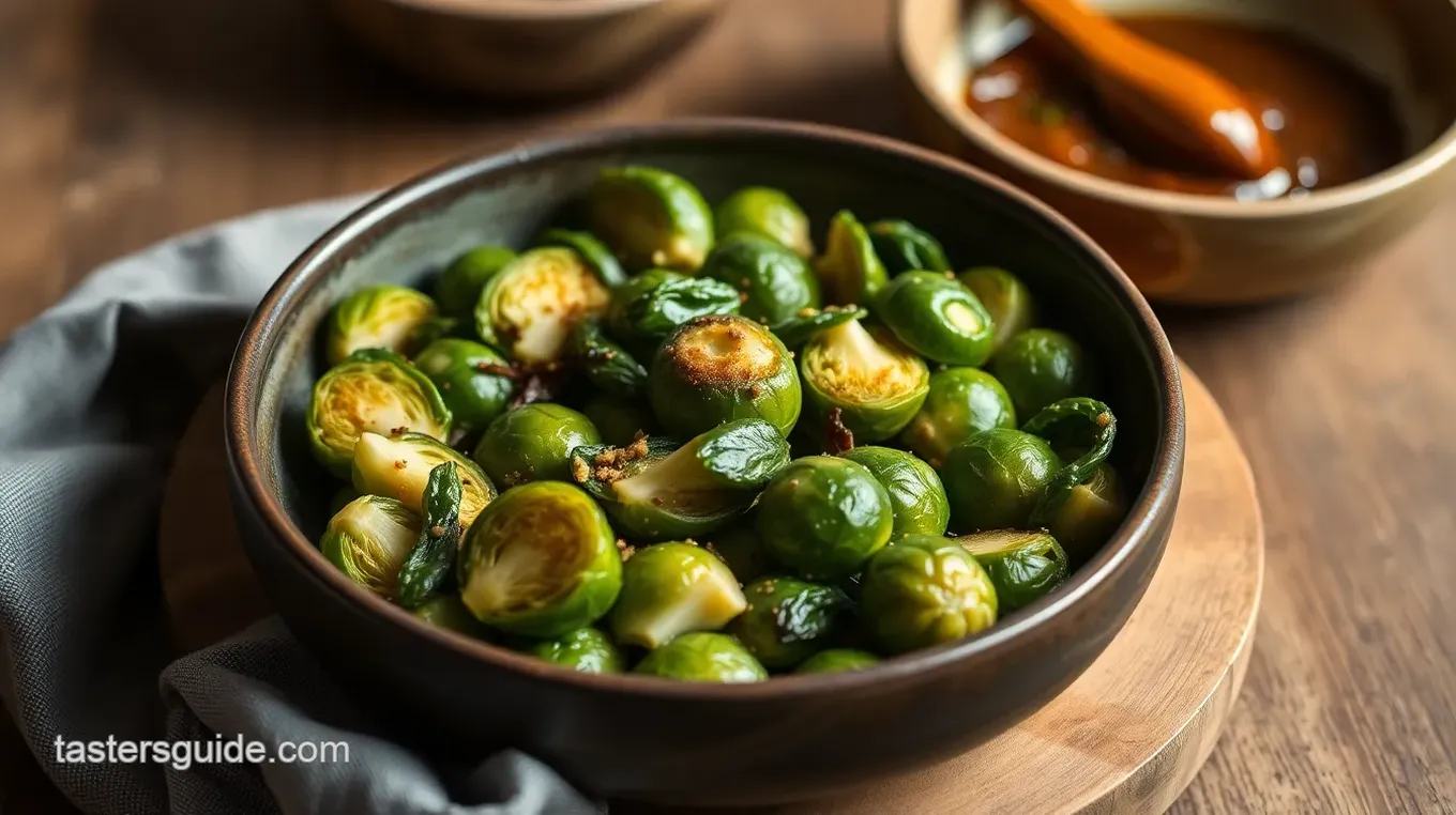 Tossed Brussels Sprouts with Maple Vinaigrette