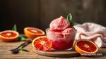 Churned Blood Orange Sorbet Delight