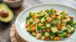 Mix Avocado Yubu Salad for Refreshing Flavor