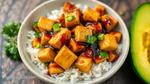 Sautéed Tofu Delight with Sticky Glaze