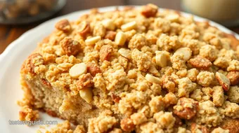 Bake Oatmeal Cake with Delicious Streusel