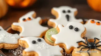 Easy decorate halloween biscuits: 5 Spook-tacular Ideas for Fun Baking! recipe card