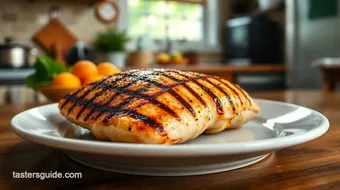 Grilled Chicken Breast with Garlic Flavor