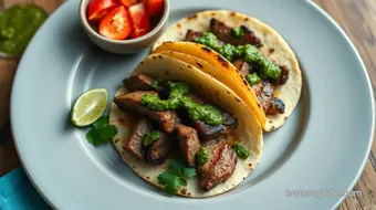 Grilled Steak Tacos with Chimichurri