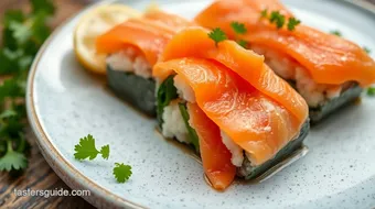 Hand Roll Salmon with Creamy Delight