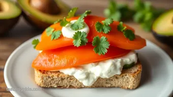 Quick Papaya Sandwich with Creamy Spread