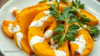 Roast Pumpkin with Spicy Yogurt Marinade