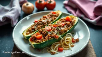 How to Create Delicious Zucchini Boat Recipes with Ground Beef recipe card