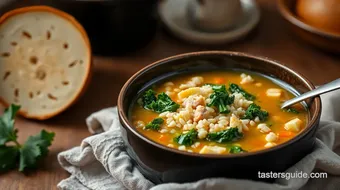 Stovetop Turkey Rice Soup with Kale