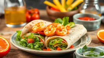 Wraps with Shrimp & Fresh Veggies in 20 Min