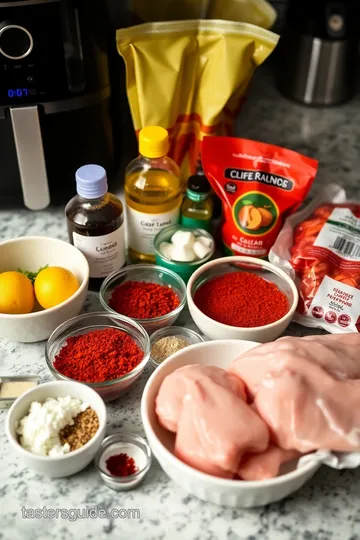 Air Fryer Shish Kabobs ingredients