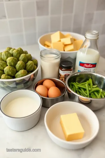 Artichoke Soufflé with Goat Cheese and Thyme ingredients