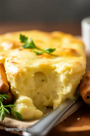 Artichoke Soufflé with Goat Cheese and Thyme presentation