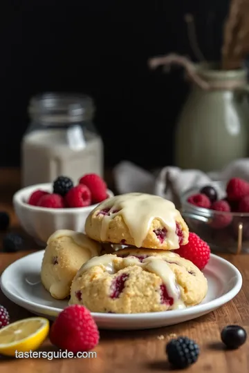 Delightful Berry Scones with Tangy Lemon Glaze ingredients