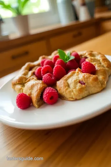 Buckwheat Raspberry Rhubarb Galette steps