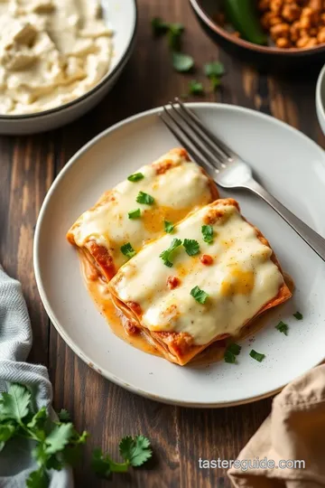 Bake Creamy Poblano Enchiladas steps