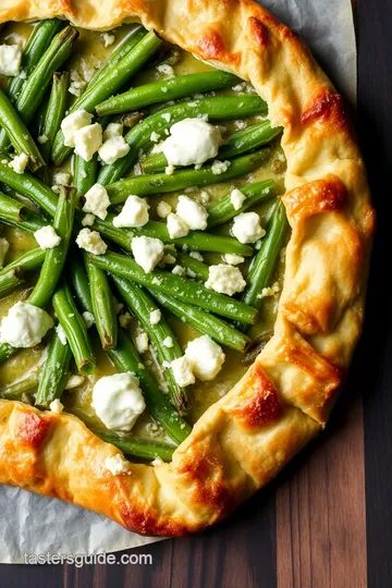 Green Bean Galette presentation