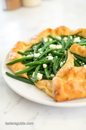 Green Bean Galette steps