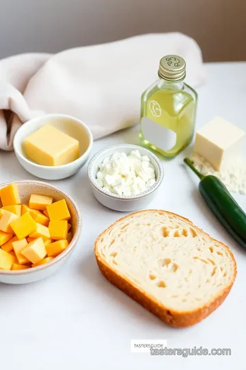 Bake Jalapeno Cheddar Sourdough Bread ingredients