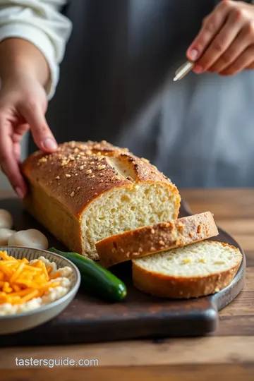 Bake Jalapeno Cheddar Sourdough Bread presentation