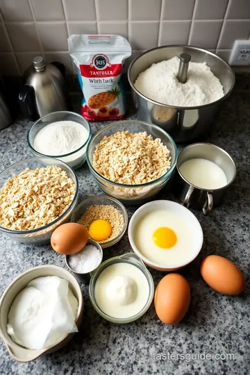 Oatmeal Streusel Coffee Cake ingredients