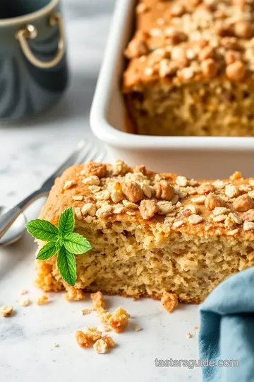 Oatmeal Streusel Coffee Cake presentation