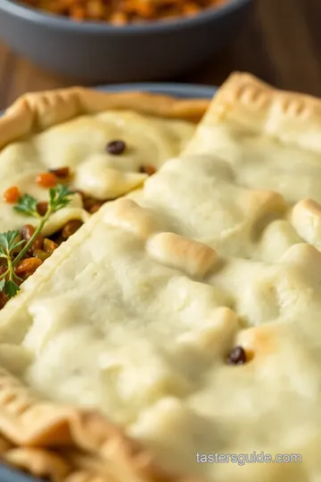 Savory Lentil Pie with Flaky Crust presentation