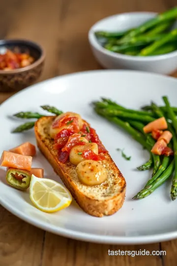 Baked Asparagus Toast with Warm Bacon Vinaigrette ingredients