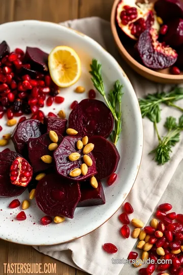 Baked Beets with Pomegranate & Pistachios steps