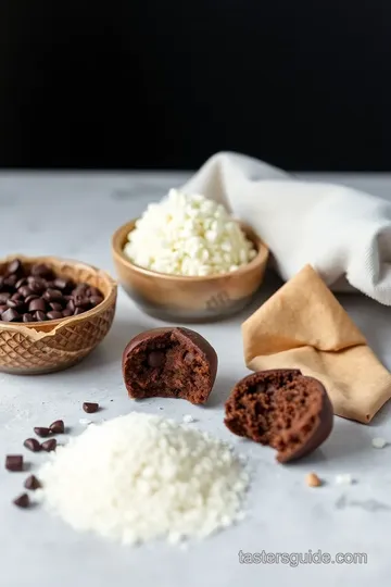 Baked Chocolate Bouchons: Chewy Delights ingredients